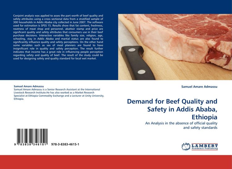 Produktbild: Demand for Beef Quality and Safety in Addis Ababa, Ethiopia