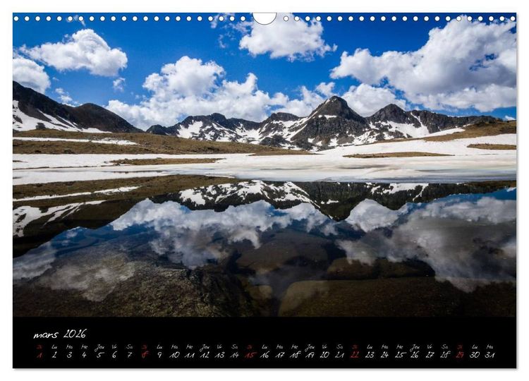 Produktbild: Miroirs des Pyr&eacute;n&eacute;es Catalanes (Calendrier mural 2026 DIN A3 vertical), CALVENDO calendrier mensuel