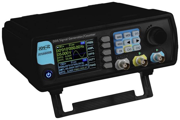 Produktbild: Joy-it JT-JDS6600-B Signalgenerator 0 Hz - 60 MHz 2-Kanal Dreieck, Lorentzkurve, Puls, Rauschen, Rechteck, TTL, Sinus