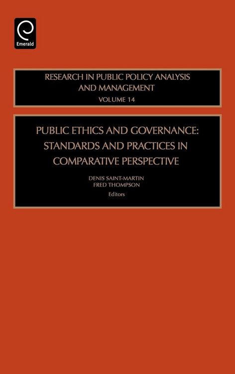 Produktbild: Public Ethics and Governance