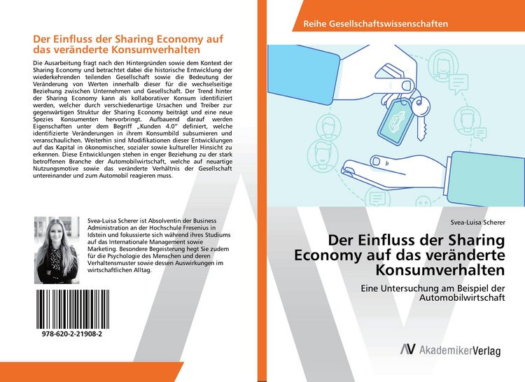 Produktbild: Der Einfluss der Sharing Economy auf das ver&auml;nderte Konsumverhalten