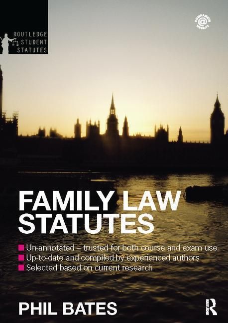 Produktbild: Bates, P: Family Law Statutes