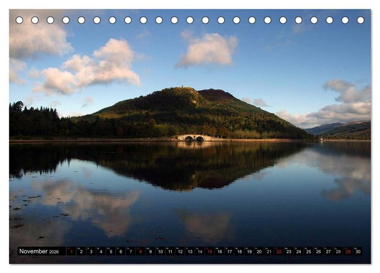 Produktbild: Schottland und Edinburgh (Tischkalender 2026 DIN A5 quer), CALVENDO Monatskalender
