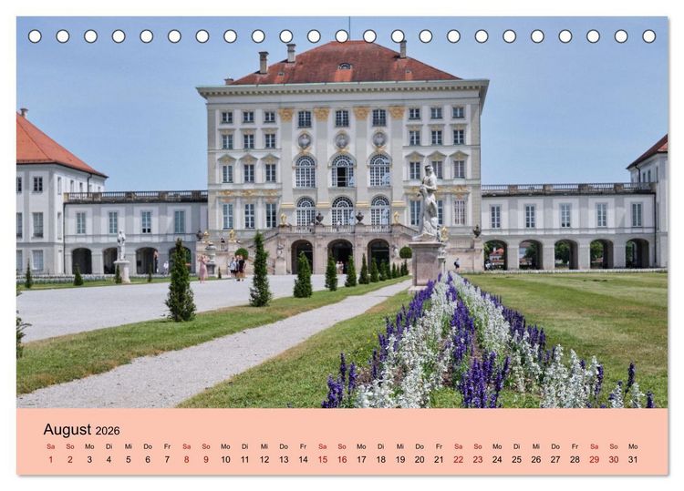 Produktbild: M&uuml;nchen - Unterwegs in der bayrischen Landeshauptstadt (Tischkalender 2026 DIN A5 quer), CALVENDO Monatskalender