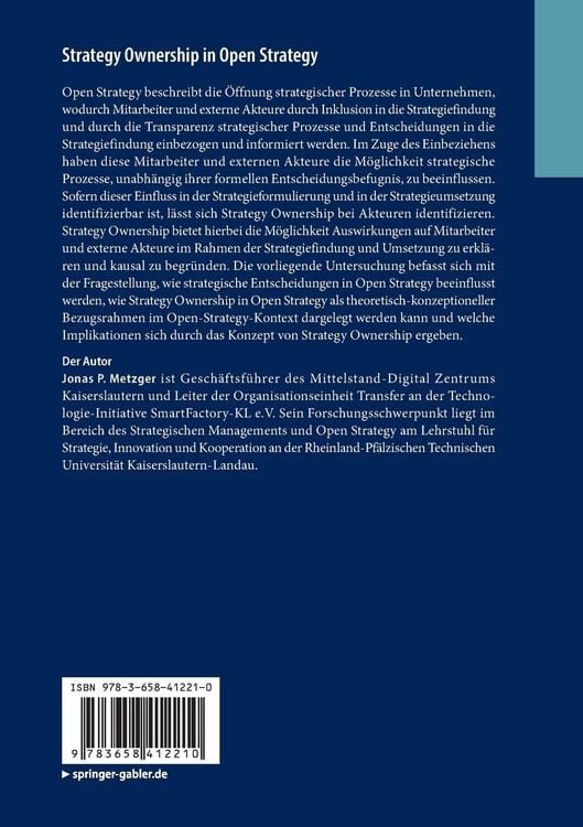 Produktbild: Strategy Ownership in Open Strategy