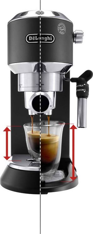 Produktbild: DeLonghi EC 685.BK Espressomaschine mit Siebtr&auml;ger Schwarz 1350W E.S.E. Pad kompatibel