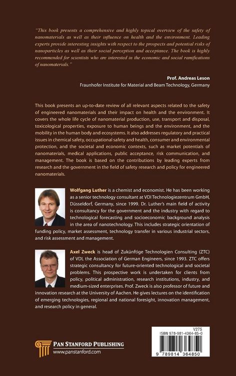 Produktbild: Safety Aspects of Engineered Nanomaterials