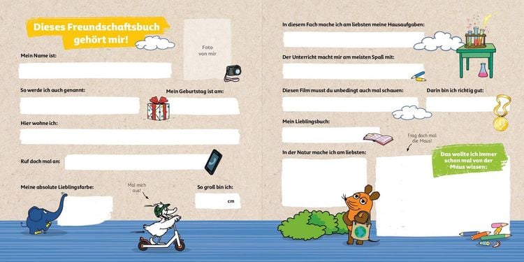 Produktbild: Die Maus Mein Freundschaftsbuch