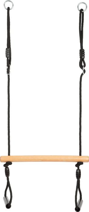 Produktbild: small foot 12409 - Trapezschaukel mit Turnringen Black Line