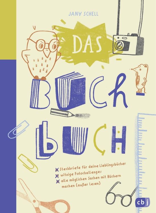 Produktbild: Das Buch-Buch - Steckbriefe f&uuml;r deine Lieblingsb&uuml;cher &ndash; witzige Foto-Challenges &ndash; alle m&ouml;glichen Sachen mit B&uuml;chern machen