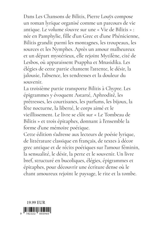 Produktbild: Les Chansons de Bilitis