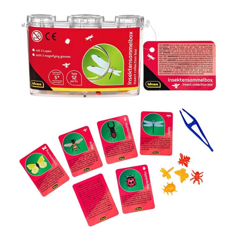 Produktbild: Idena Insekten Sammelbox mit 3 Lupen