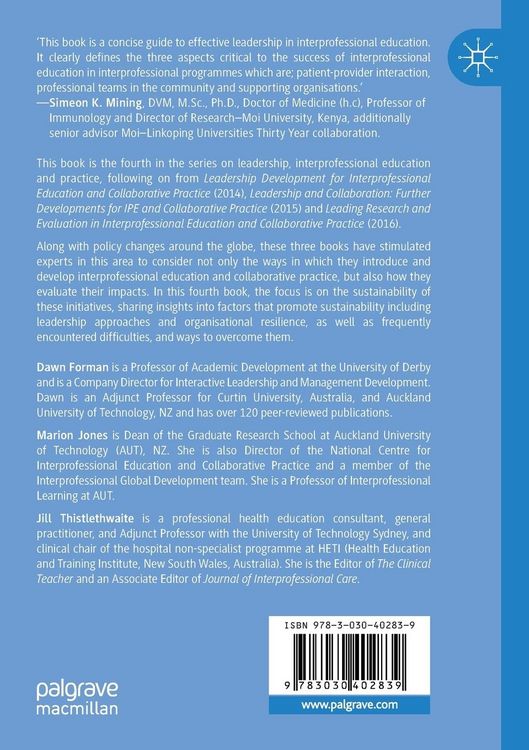 Produktbild: Sustainability and Interprofessional Collaboration