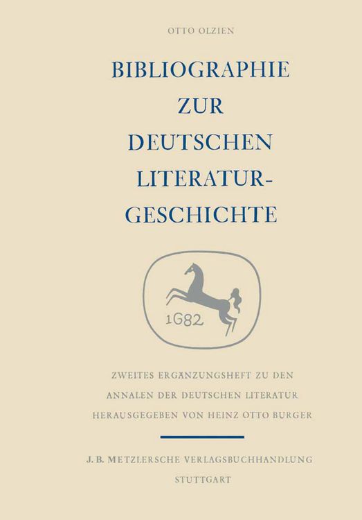 Produktbild: Bibliographie zur deutschen Literaturgeschichte