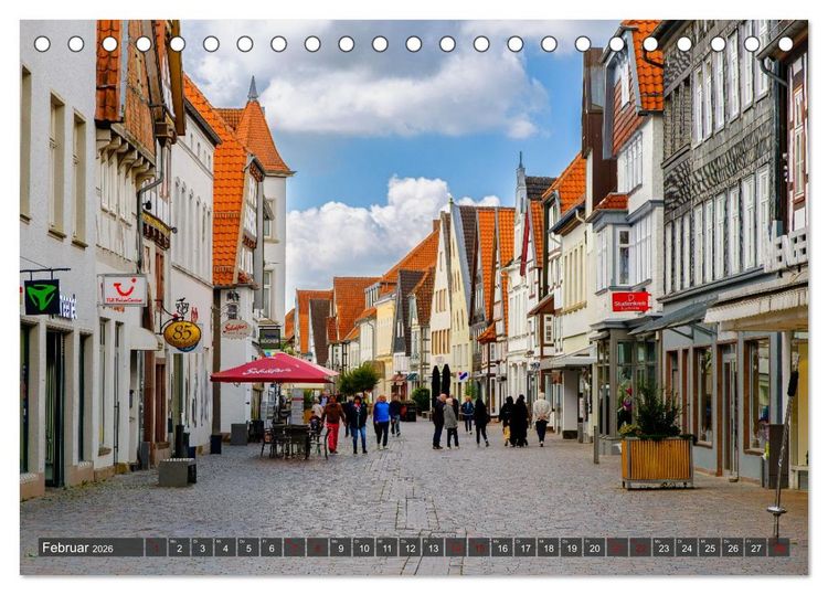 Produktbild: Ein Blick auf Alte Hansestadt Lemgo (Tischkalender 2026 DIN A5 quer), CALVENDO Monatskalender