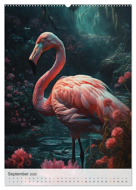 Produktbild: Fantastische Vogelwelt (hochwertiger Premium Wandkalender 2026 DIN A2 hoch), Kunstdruck in Hochglanz