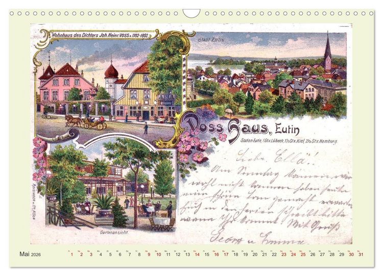 Produktbild: Gru&szlig; aus Eutin (Wandkalender 2026 DIN A3 quer), CALVENDO Monatskalender