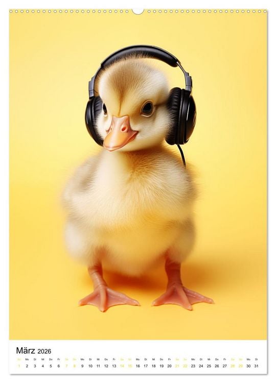 Produktbild: Tierkinder und ihre Hobbys (hochwertiger Premium Wandkalender 2026 DIN A2 hoch), Kunstdruck in Hochglanz