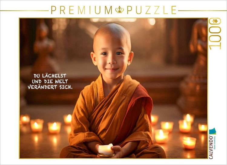 Produktbild: CALVENDO Puzzle Ein Motiv aus dem Kalender Buddhistische Spr&uuml;che | 1000 Teile Lege-Gr&ouml;&szlig;e 64x48cm Foto-Puzzle f&uuml;r gl&uuml;ckliche Stunden