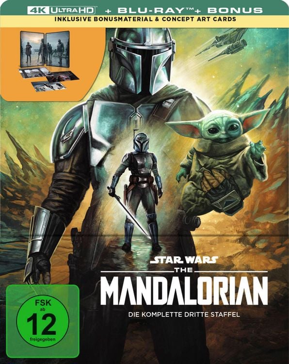 Produktbild: The Mandalorian - Staffel 3 - Steelbook - Limited Edition (2 4K Ultra HD) (+ 2 Blu-rays)