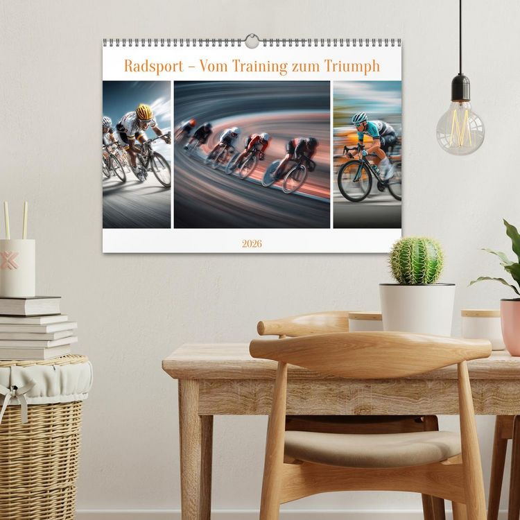 Produktbild: Radsport &ndash; Vom Training zum Triumph (Wandkalender 2026 DIN A3 quer), CALVENDO Monatskalender