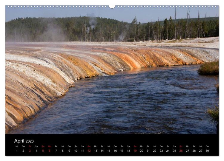 Produktbild: Yellowstone Impressionen (Wandkalender 2026 DIN A2 quer), CALVENDO Monatskalender