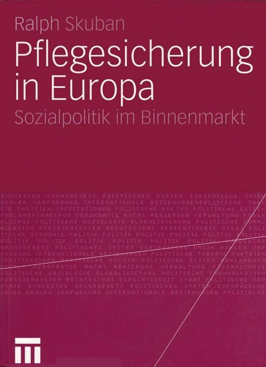 Produktbild: Pflegesicherung in Europa