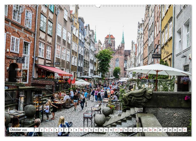 Produktbild: Danzig - Gdansk (Wandkalender 2026 DIN A2 quer), CALVENDO Monatskalender