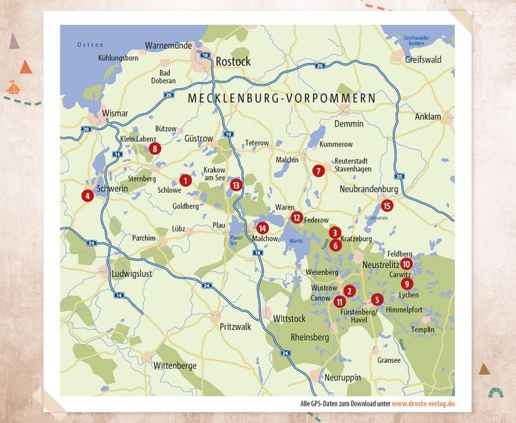 Produktbild: Mecklenburgische Seenplatte. Radeln f&uuml;r die Seele