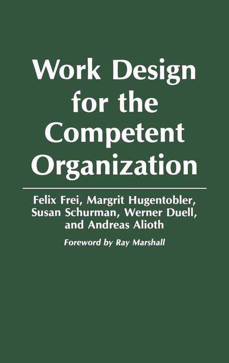 Produktbild: Work Design for the Competent Organization