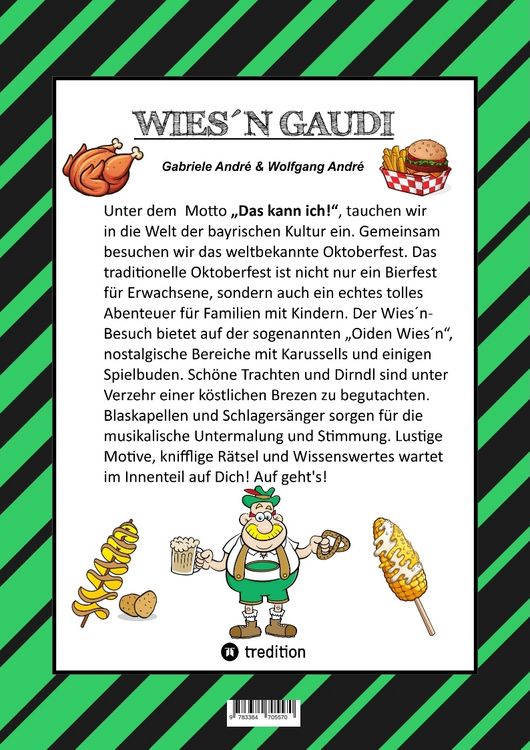 Produktbild: Craftbook - Lustige Wiesn Ausmalmotive - Wissenswertes - Knifflige R&auml;tsel - Tiere - Menschen - Trachten - Dirndl - Kinder - Bayern - M&uuml;nchen