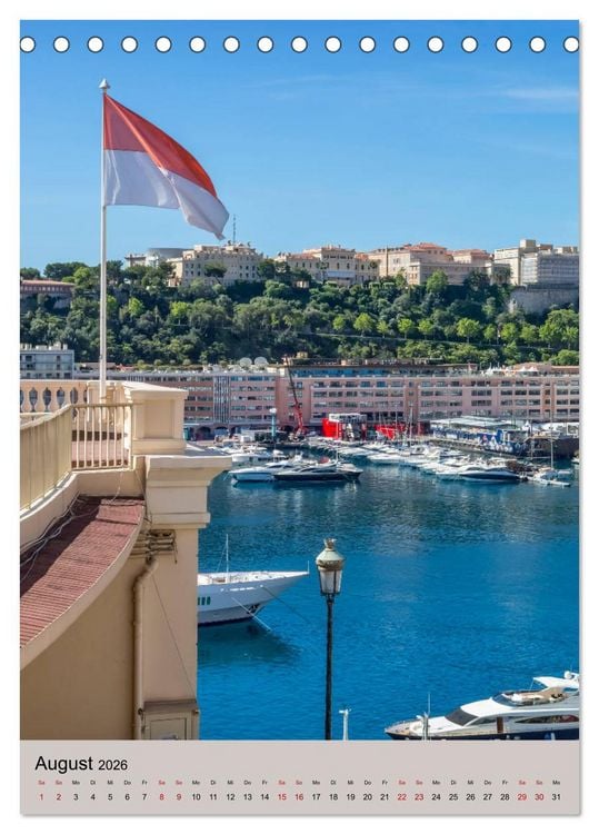 Produktbild: C&Ocirc;TE D&rsquo;AZUR Cannes, Monaco und Nizza (Tischkalender 2026 DIN A5 hoch), CALVENDO Monatskalender