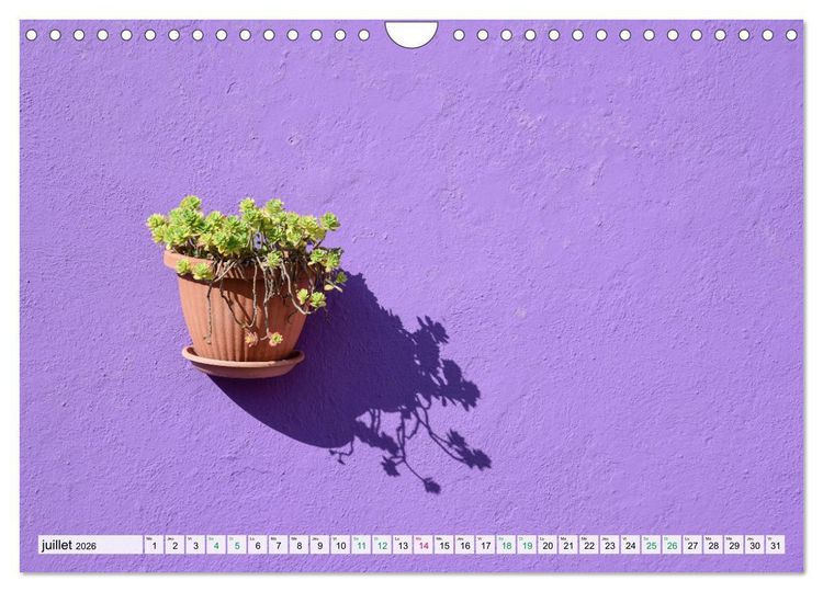 Produktbild: Burano et Minimalisme (Calendrier mural 2026 DIN A4 vertical), CALVENDO calendrier mensuel