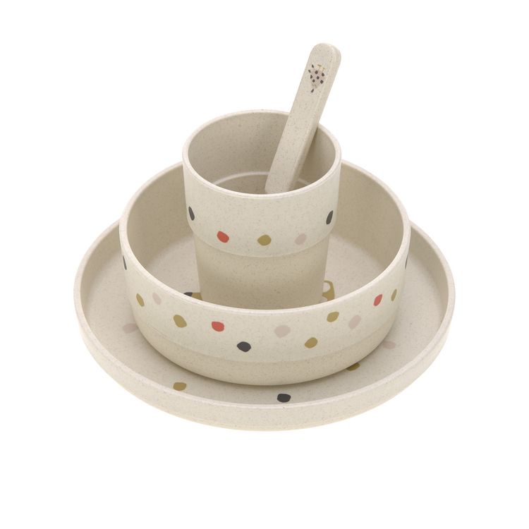 Produktbild: Dish Set PP/Cellulose Little Mateys spicy orange