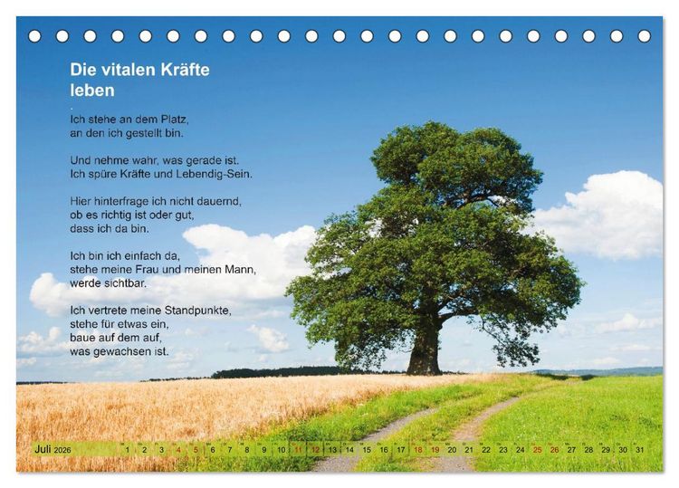 Produktbild: Im Rhythmus der Jahreszeiten und des Kirchenjahres (Tischkalender 2026 DIN A5 quer), CALVENDO Monatskalender