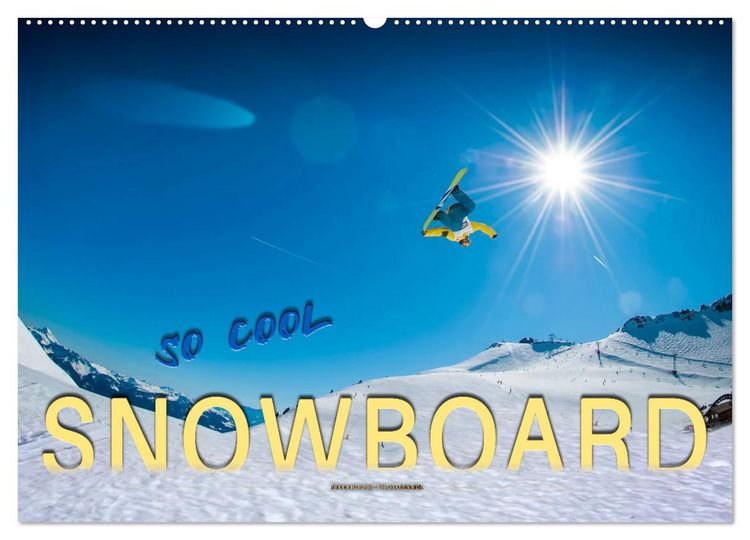 Produktbild: Snowboard - so cool (Wandkalender 2026 DIN A2 quer), CALVENDO Monatskalender