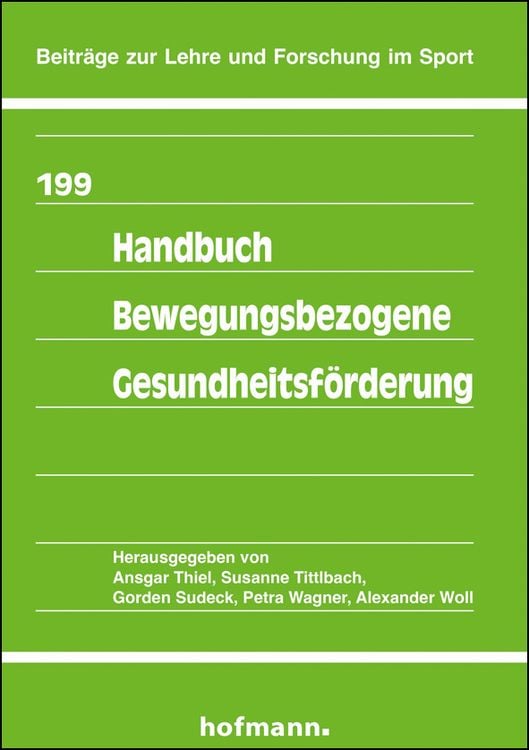 Bild vom Artikel Handbuch Bewegungsbezogene Gesundheitsförderung vom Autor Ansgar Thiel