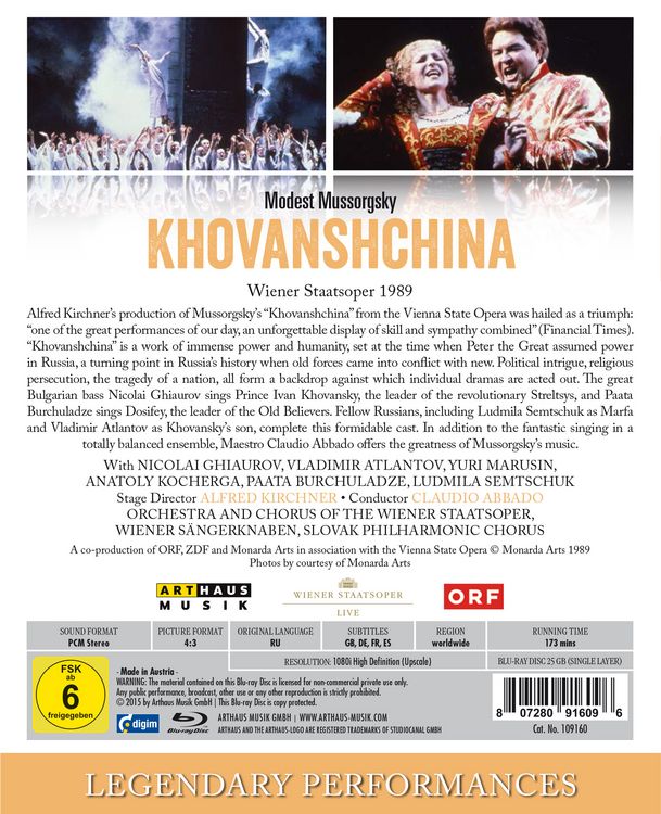 Khovanshchina [DVD] （Amazon.com: Khovanshchina : Paata