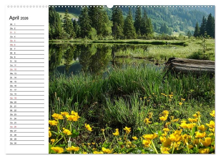 Produktbild: &Ouml;sterreich. Gr&uuml;&szlig;e vom Land der Berge und Seen (hochwertiger Premium Wandkalender 2026 DIN A2 quer), Kunstdruck in Hochglanz