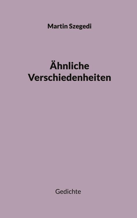 Produktbild: &Auml;hnliche Verschiedenheiten