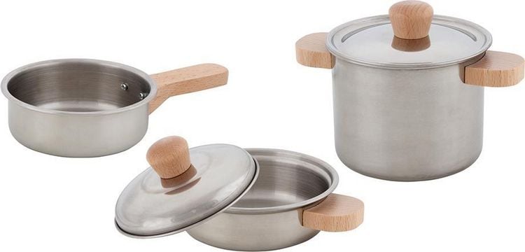 Goki 51509 - Kochset Sterneküche, 2 Töpfe und 1 Pfanne
