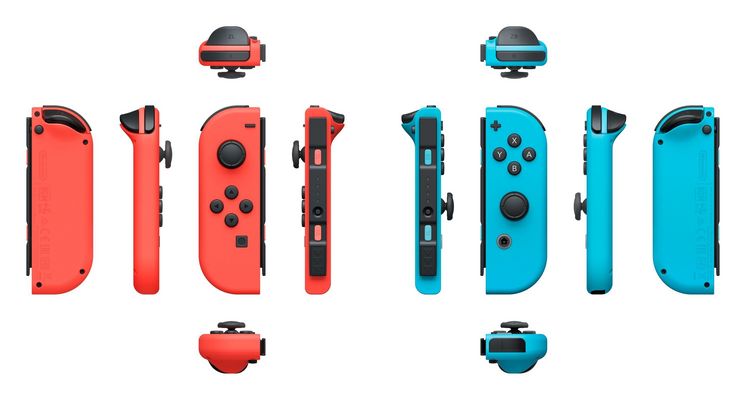 Nintendo Switch - Controller Joy-Con Neon-Rot / Neon-Blau