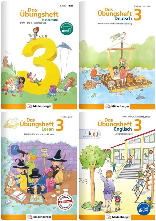 Produktbild: Sicher ins 4. Schuljahr &ndash; Paket: Rechnen &ndash; Schreiben &ndash; Lesen &ndash; Grammatik &ndash; Englisch &middot; Klasse 3