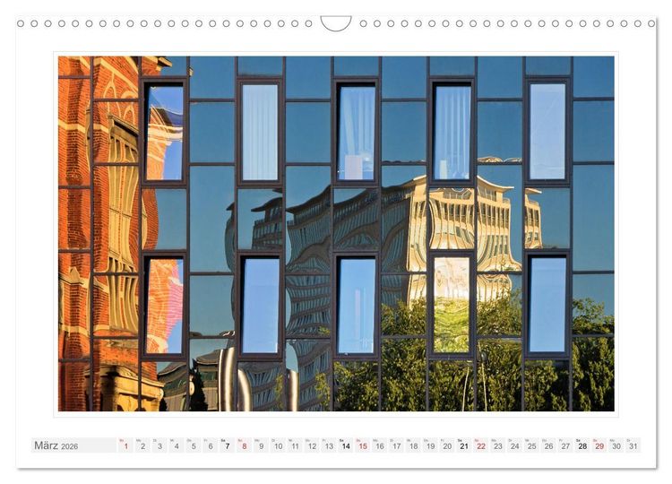 Produktbild: Spiegelnde Fassaden (Wandkalender 2026 DIN A3 quer), CALVENDO Monatskalender