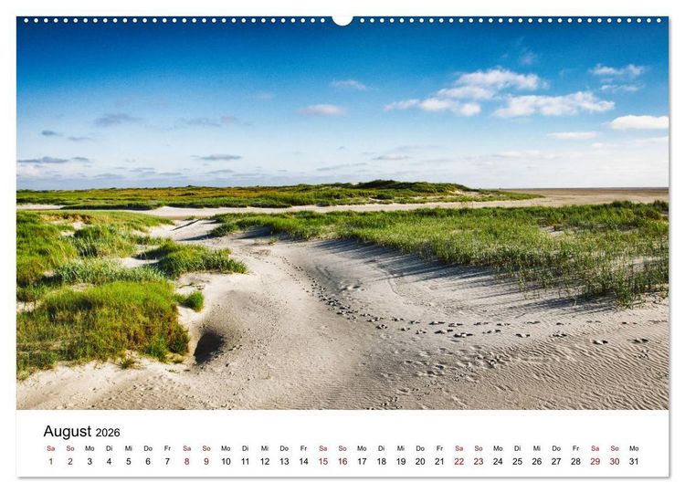 Produktbild: Sankt Peter-Ording. Licht, Schatten und Natur (hochwertiger Premium Wandkalender 2026 DIN A2 quer), Kunstdruck in Hochglanz