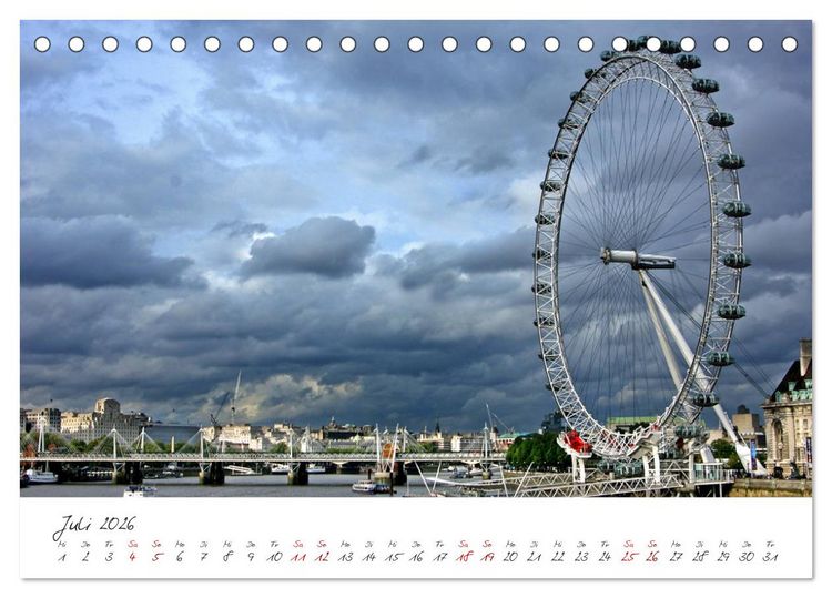 Produktbild: London - Metropole zwischen Tradition und Moderne (Tischkalender 2026 DIN A5 quer), CALVENDO Monatskalender
