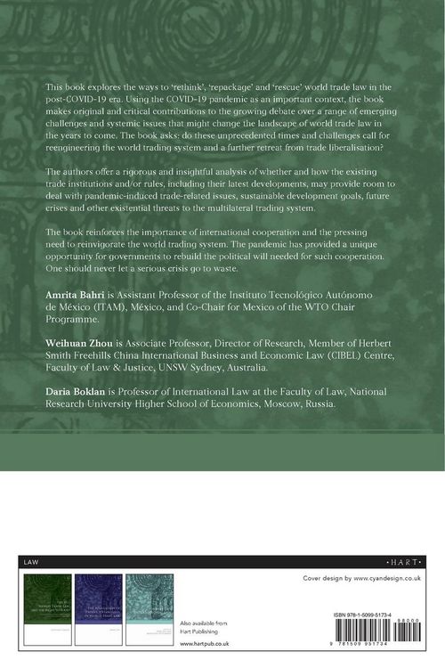 Produktbild: Rethinking, Repackaging, and Rescuing World Trade Law in the Post-Pandemic Era