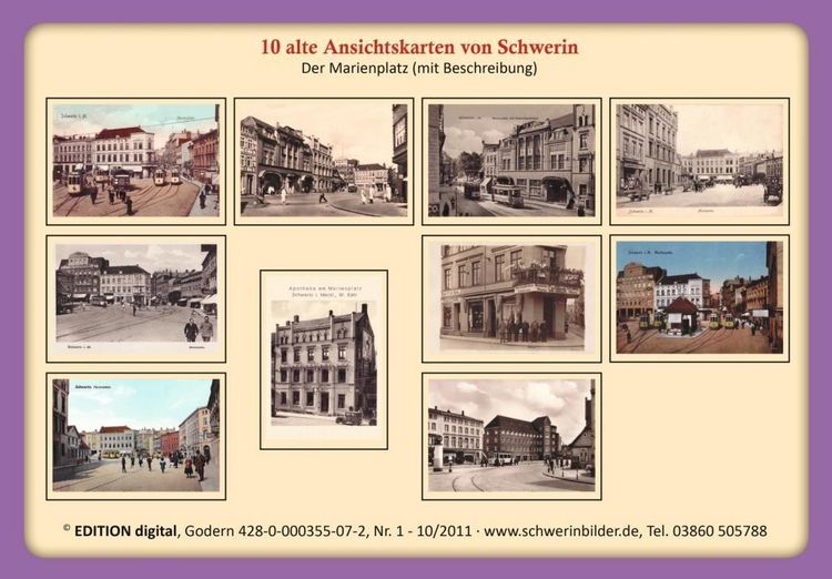 Produktbild: 10 alte Ansichtskarten von Schwerin