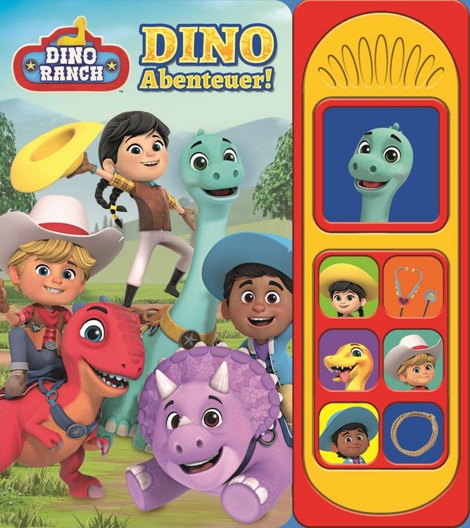 Produktbild: Dino Ranch - Dino-Abenteuer! - Soundbuch - Pappbilderbuch mit 7 dinotastischen Ger&auml;uschen