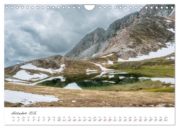 Produktbild: Le col de l'Izoard sur la route des Grandes Alpes (Calendrier mural 2026 DIN A4 vertical), CALVENDO calendrier mensuel